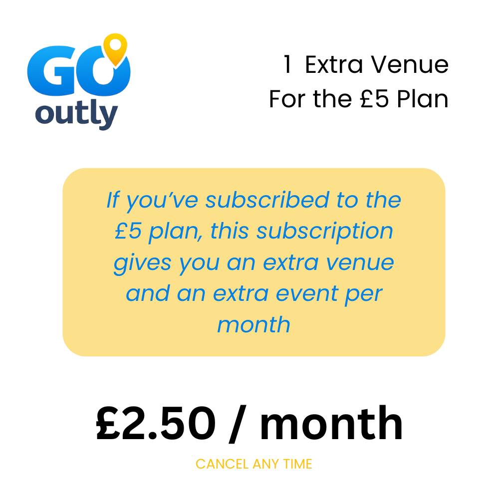 Extra Venue Slot (for £5 plan)